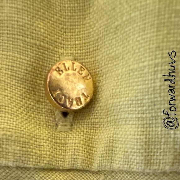 Ellen Tracy 100% Linen Shirt – Zip Front, Roll-Tab Sleeves Size Small - Picture 11 of 13